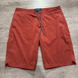 Even‎ Tide Shorts Mens 33 Red Drawstring Performance Hybrid Outdoor Casual 10"